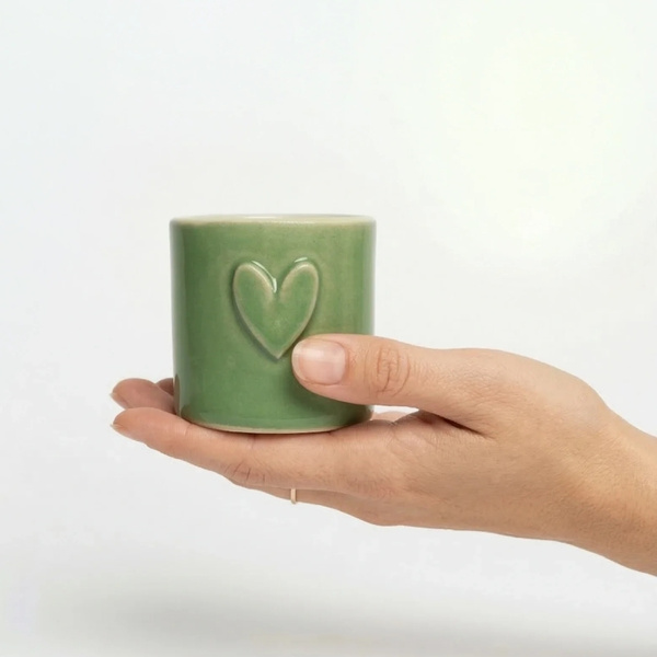 Kubek do espresso Pot Pot Green Heart 100ml