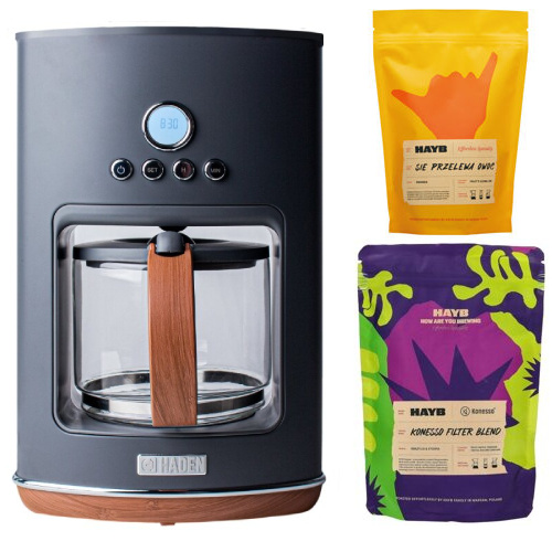Ekspres do kawy Haden Dorchester - Szary + GRATIS KAWA 2x250g - opinie w konesso.pl