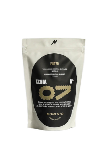 Kawa ziarnista Momento Kenia Nº7 Ruera AA Natural Filter 250g - opinie w konesso.pl