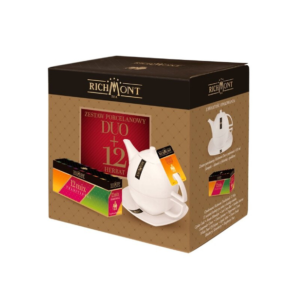 Zestaw prezentowy Richmont - Dzbanek Duo + herbaty