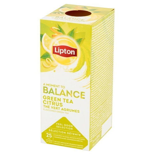 Zielona herbata Lipton Classic Green Tea Citrus 25x1,3g