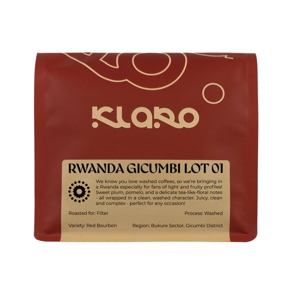 Kawa ziarnista Klaro Rwanda Gicumbi Lot 01 Filtr 250g – NIEDOSTĘPNY