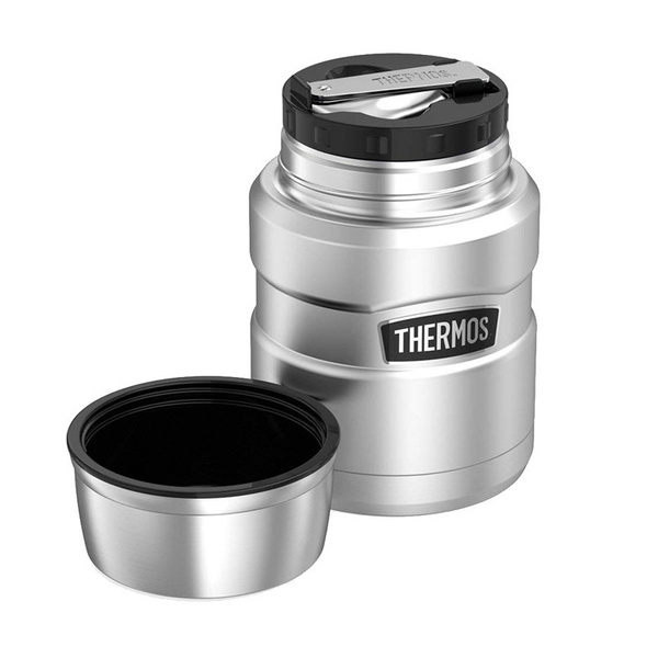 Termos obiadowy ze składaną łyżką Thermos 470ml - Stalowy