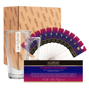 ZESTAW Herbata Richmont Blueberry Strawberry + Szklanka Richmont Hot 370ml