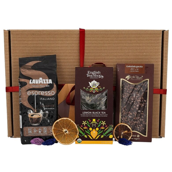 Zestaw prezentowy dla szefa - Herbata, czekolada i kawa Lavazza