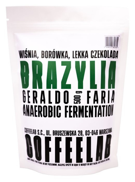 Kawa ziarnista Coffeelab Brazylia Geraldo Faria 500g - NIEDOSTĘPNY