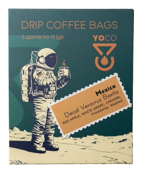 Drip Bag Coffee YoCo Coffee Mexico Decaf Veracruz 20x12g