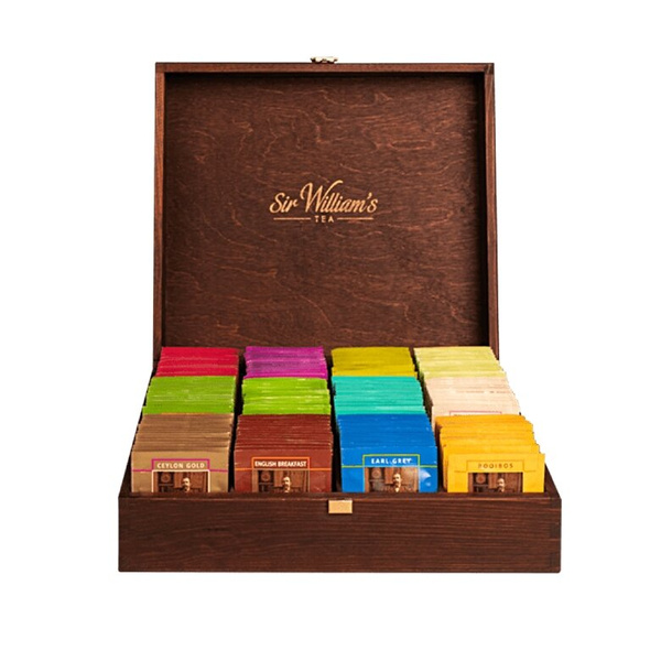 Skrzynka pełna herbat Sir Williams Tea - 180 saszetek
