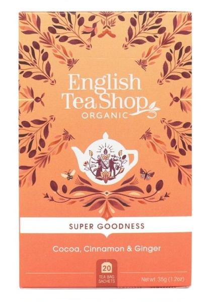 Ziołowa herbata English Tea Shop Cocoa Cinnamon Ginger 20x1,75g - NIEDOSTĘPNY