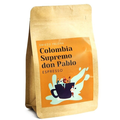 Kawa ziarnista Świeżo Palona Colombia Supremo Don Pablo Espresso 250g