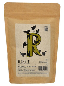 Kawa ziarnista ROST Kolumbia Tolima Decaf OMNIROAST - Bezkofeinowa 250g - NIEDOSTĘPNY - opinie w konesso.pl
