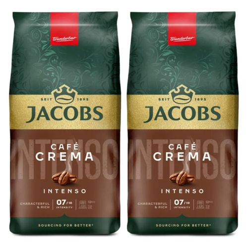 ZESTAW - Kawa ziarnista Jacobs Crema Intenso 2x1kg