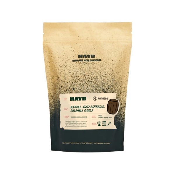 Kawa ziarnista HAYB x Konesso Barrel Aged Espresso Colombia Cauca 250g