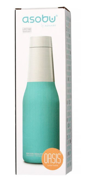 Asobu Oasis Water Bottle - turkusowa butelka termiczna 600 ml - NIEDOSTĘPNY 