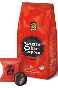 Kapsułki Zicaffe Gustobar Corposo do A Modo Mio 10 szt - opinie w konesso.pl
