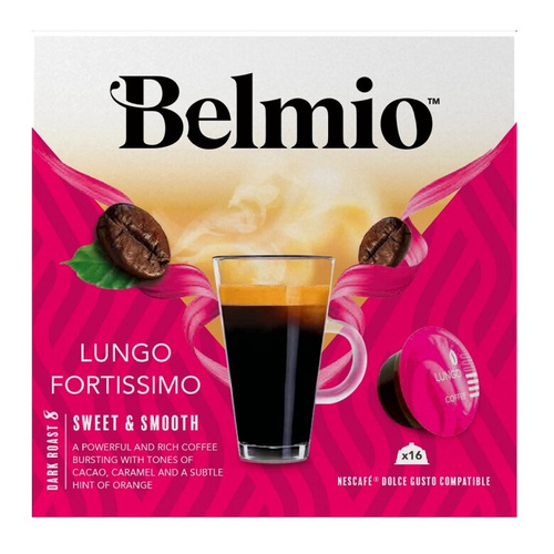 OUTLET - Kapsułki do Dolce Gusto zamienniki Belmio Lungo Fortissimo 16 sztuk