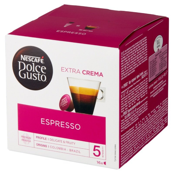 ZESTAW - Kapsułki Nescafé Dolce Gusto Espresso 6x16 sztuk