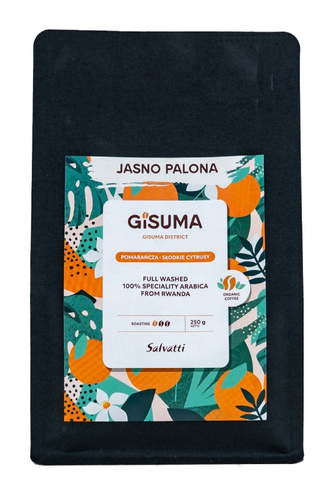 Kawa ziarnista Salvatti Gisuma Jasno Palona  250g