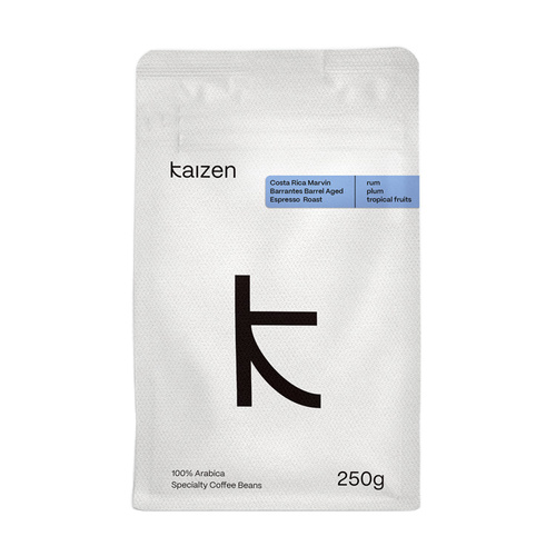 Kawa ziarnista Kaizen Coffee Costa Rica Marvin Barrantes Barrel Aged Espresso 250g – NIEDOSTĘPNY