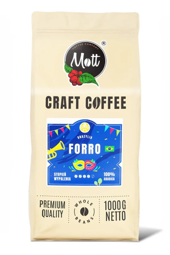Kawa ziarnista Mott Coffee Forro 1kg - opinie w konesso.pl