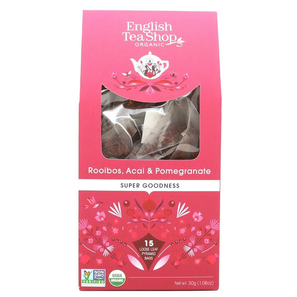 Ziołowa herbata English Tea Shop Rooibos, Acai & Pomegranate 15x2g