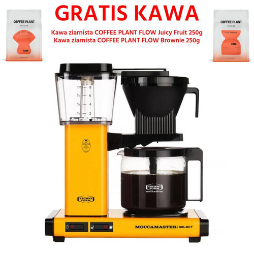 Ekspres do kawy Moccamaster KBG 741 Select Yellow Pepper - Żółty + GRATIS KAWA 2x250g - opinie w konesso.pl