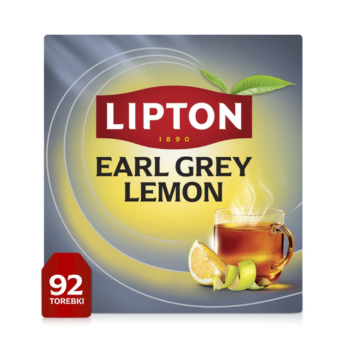 Herbata czarna aromatyzowana Lipton Earl Grey Lemon 92x2g