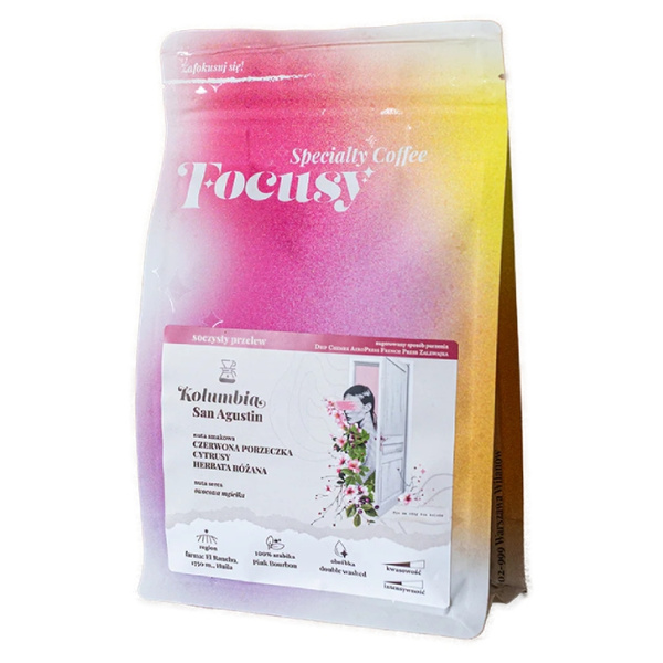 Kawa ziarnista Focusy KOLUMBIA San Agustin - soczysty przelew 250g – NIEDOSTĘPNY