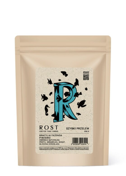 Kawa ziarnista ROST Brazylia Fazenda Pinheiro Szybki Przelew 250g