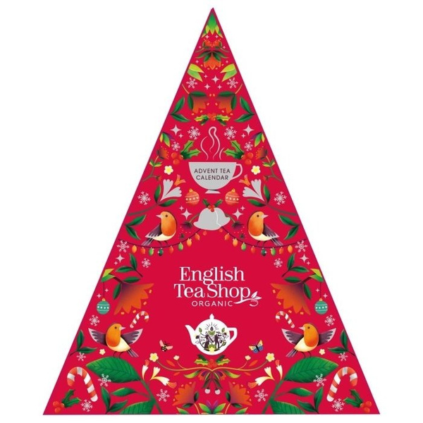 Kalendarz adwentowy English Tea Shop Czerwona Choinka 25x2g