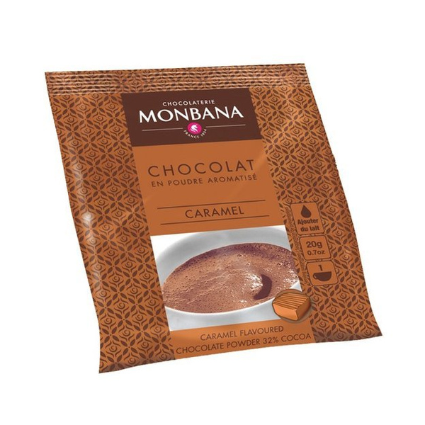 Karmelowa czekolada na gorąco Monbana - saszetka 25g - NIEDOSTĘPNY