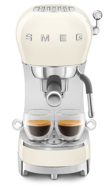 OUTLET 42121 - Ekspres do kawy Smeg ECF02CREU - Kremowy