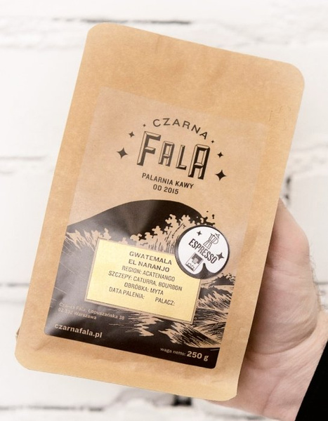 Kawa ziarnista Czarna Fala Gwatemala El Naranjo 250g - NIEDOSTĘPNY