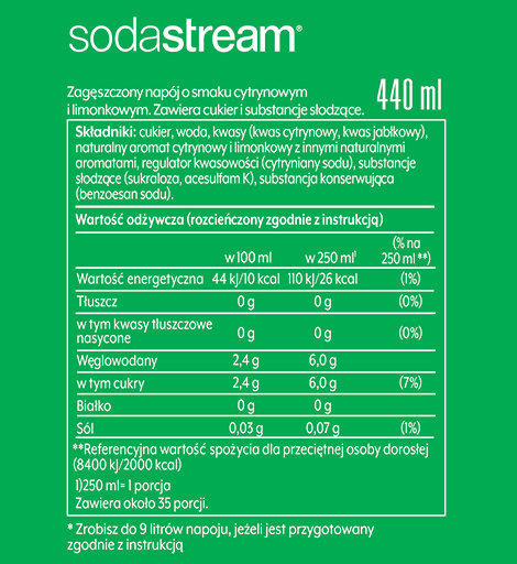 OUTLET - Syrop SodaStream 7up 440 ml