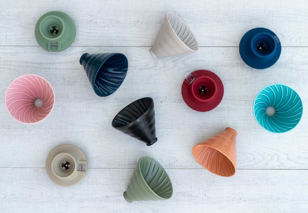 Ceramiczny Drip Hario V60 Switch & Match 02 Canyon - Pomarańczowy