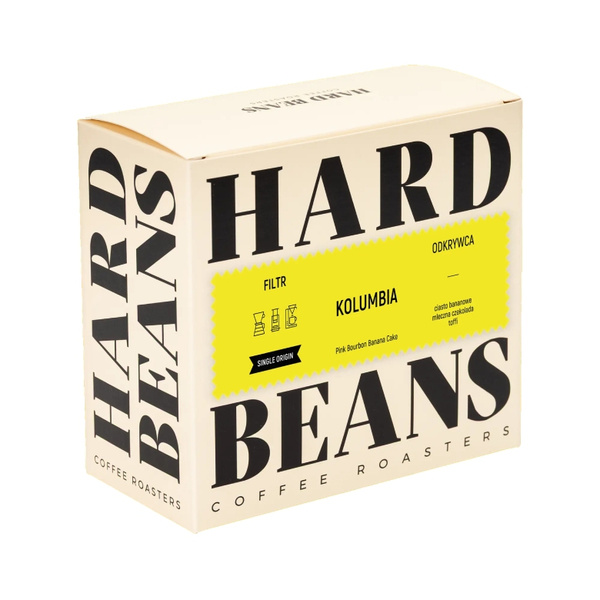 Kawa ziarnista Hard Beans Kolumbia Pink Bourbon Banana Cake 200g – NIEDOSTĘPNY