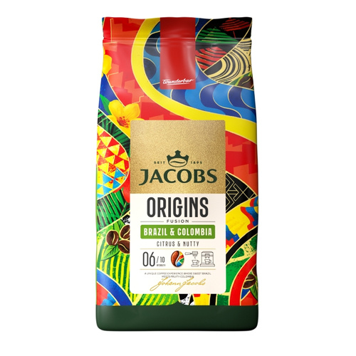 Kawa ziarnista Jacobs Origins Fusion Brazil & Colombia 1kg