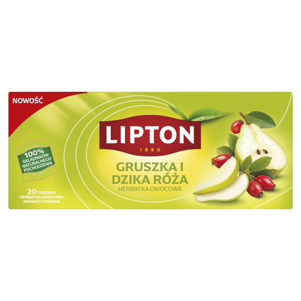 Herbata owocowa Lipton Gruszka i dzika róża 20 torebek