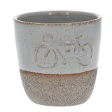 Ceramiczny kubek rower Pot Pot - Szary 200 ml