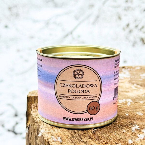 Herbatka ziołowa z rooibosem Dworzysk Czekoladowa Pogoda 60g