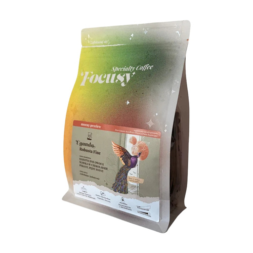 Kawa ziarnista Focusy UGANDA Robusta Fine - mocny przelew 250g