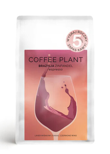 Kawa ziarnista COFFEE PLANT Brazylia Zinfandel Epresso 250 g - NIEDOSTĘPNY