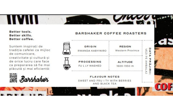 Kawa ziarnista Barshaker Rwanda Kabyiniro FILTR 1kg - NIEDOSTĘPNY