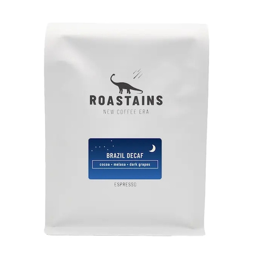 Kawa ziarnista Roastains Brazylia Decaf Espresso 250g - kawa bezkofeinowa
