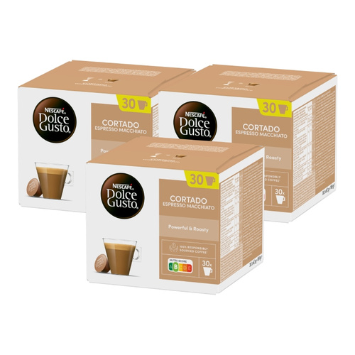 ZESTAW Kapsułki Nescafé Dolce Gusto Cortado Espresso Macchiato 3x30 sztuk