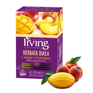Herbata biała Irving Mango z brzoskwinią 20x1,5g