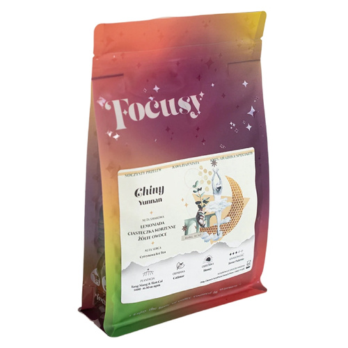 Kawa ziarnista Focusy CHINY YUNNAN - soczysty przelew 250g - NIEDOSTĘPNY - opinie w konesso.pl
