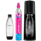Saturator do wody gazowanej SodaStream Terra - Czarny + książka koktajle pełne bąbelków