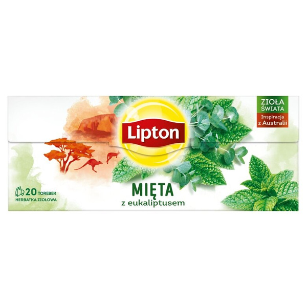 Herbatka ziołowa Lipton Mięta z eukaliptusem 20x1,3g