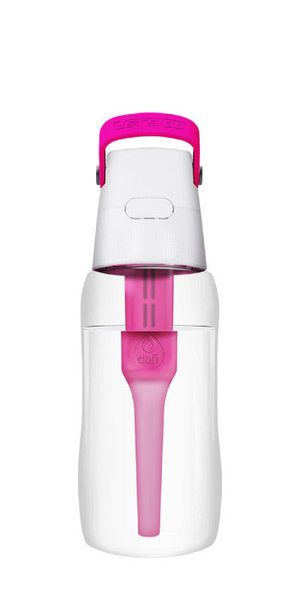 Butelka filtrująca Dafi SOLID 0,5 l + filtr węglowy - Flamingowy
